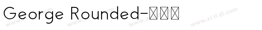 George Rounded字体转换